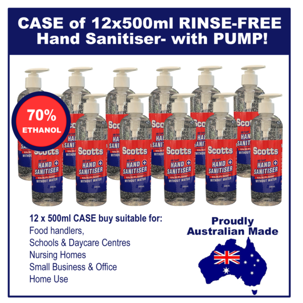 12 x 500 ml Bulk Buy Hand Sanitiser